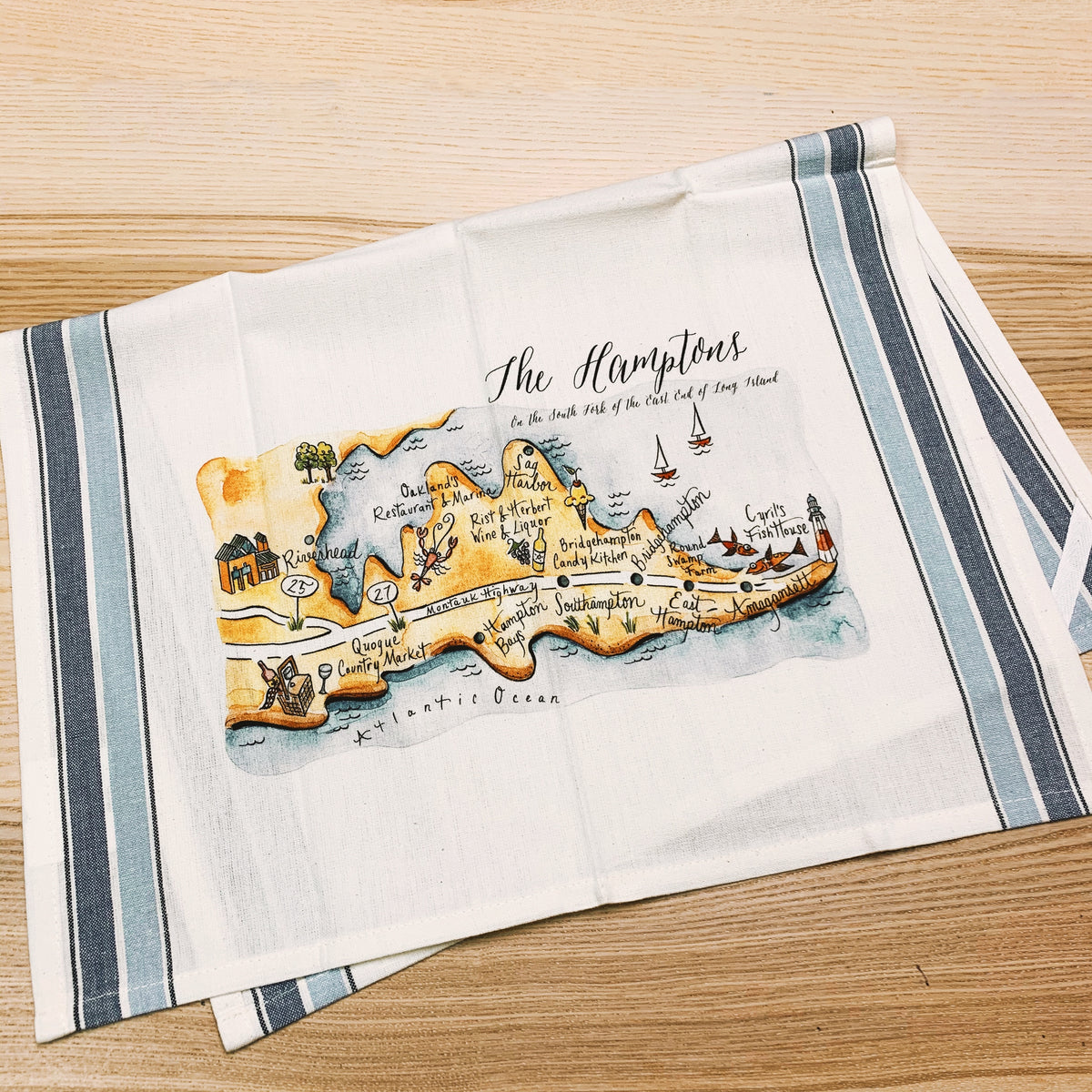 Gone coastal / (MS Natural) Kitchen Tea Towel