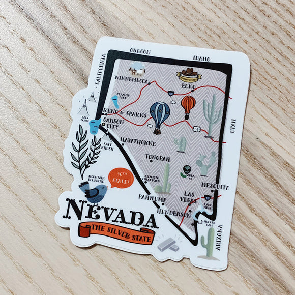 Nevada State Vinyl Sticker