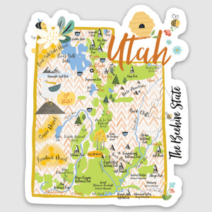 Utah State Vinyl Sticker