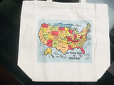 United States Map Tote