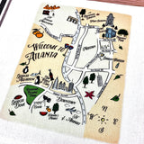 Atlanta Map Kitchen/Tea Towels
