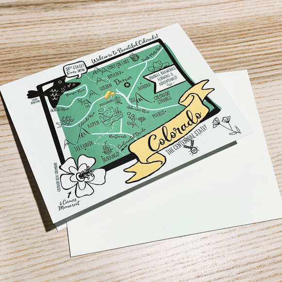 Colorado State Map Boxed Card Set