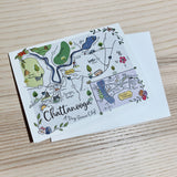 Chattanooga, TN Map Boxed Card Set