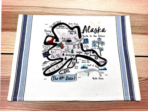 Alaska State Map Art Print