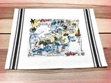 Anguilla Map Rectangle Pillow Cover