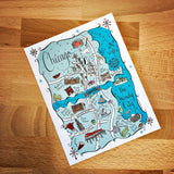 Chicago Winter Map Boxed Card Set