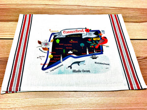 Connecticut State Map Small Bamboo Cheese Board