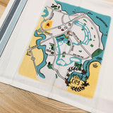 Foster City Map Square Pillow Cover