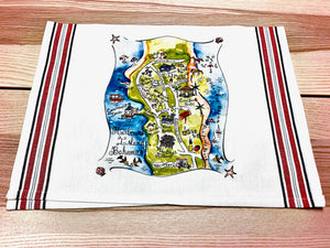 Harbour Island, Bahamas State Map Art Print