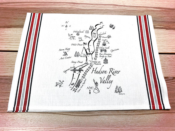 Hudson River Valley Map Small Bamboo Cheese Board