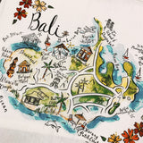 Bali Map Kitchen Tea Towel