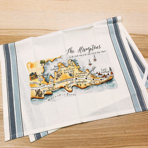 Hampton Bay Map Rectangle Pillow Cover
