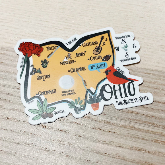 Ohio State Vinyl Sticker – Gooseberry Designs