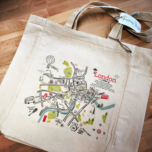 London City Map Tote