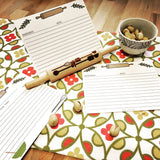 Recipe Card Set with Rolling Pin Holder