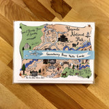 Yosemite National Park Map Boxed Card Set
