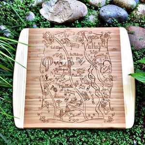 Wine Country Small Bamboo Cheese Board