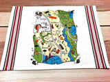 Napa Valley Map Kitchen/Tea Towel