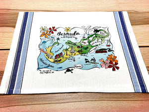 Bermuda Map Kitchen/Tea Towel