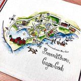Provincetown, Cape Cod Map Kitchen/Tea Towels