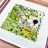 Sonoma Valley Map Kitchen/Tea Towel