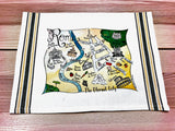 Roma Map Kitchen/Tea Towel