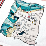 Monterey Peninsula Map Kitchen/Tea Towel