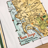 San Diego Map Kitchen/Tea Towel